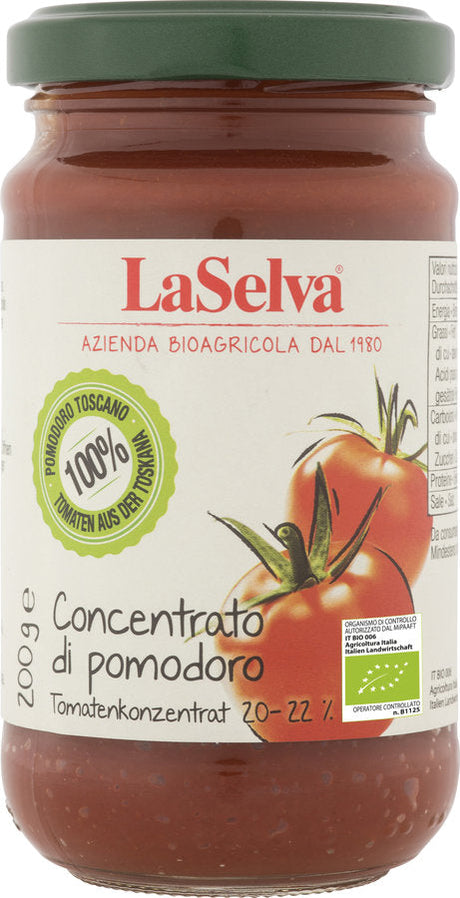 Bio Concentrato di Pomodoro - Tomatenmark 20-22%, 200 g