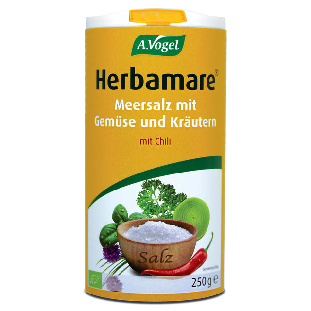 Bio Herbamare Spicy Kräutersalz (mit Chili), 250 g - YOGISHOP