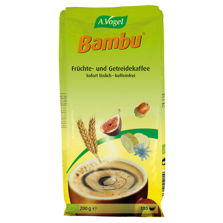 Bio Bambu Instant, Früchte- und Getreidekaffee, 200 g Nachfüllbeutel - All-Bio Naturkost