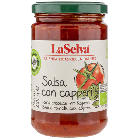 Bio Salsa ai Capperi, Tomatensauce mit Kapern, 280 g