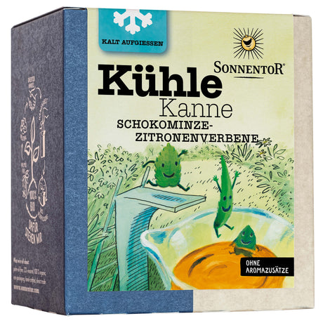 Bio Kühle Kanne Schokominze Zitronenverbene Tee, 16 x 2 g - All-Bio Naturkost