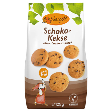 Schoko Kekse Xylit-gesüßt, 125 g (konv. Anbau) - YOGISHOP