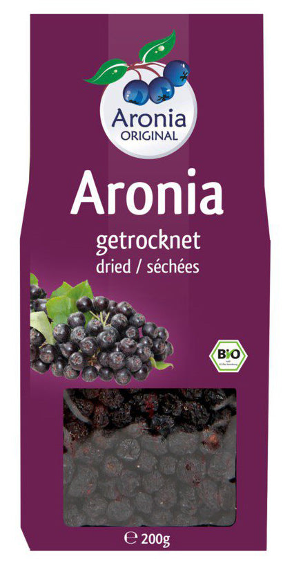 Bio Aroniabeeren, getrocknet, 200 g - All-Bio Naturkost