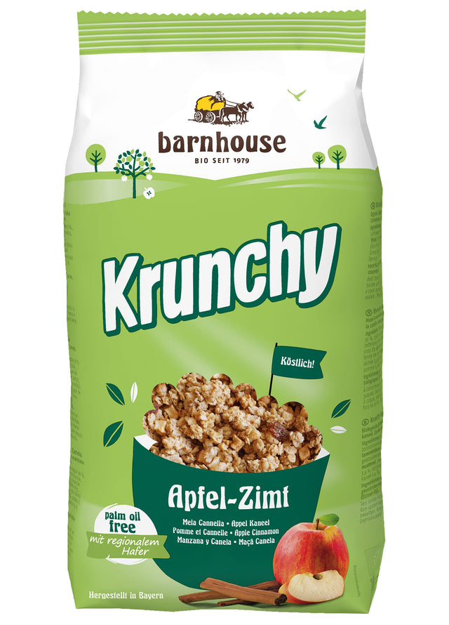 Bio Krunchy Apfel Zimt, 750 g - YOGISHOP