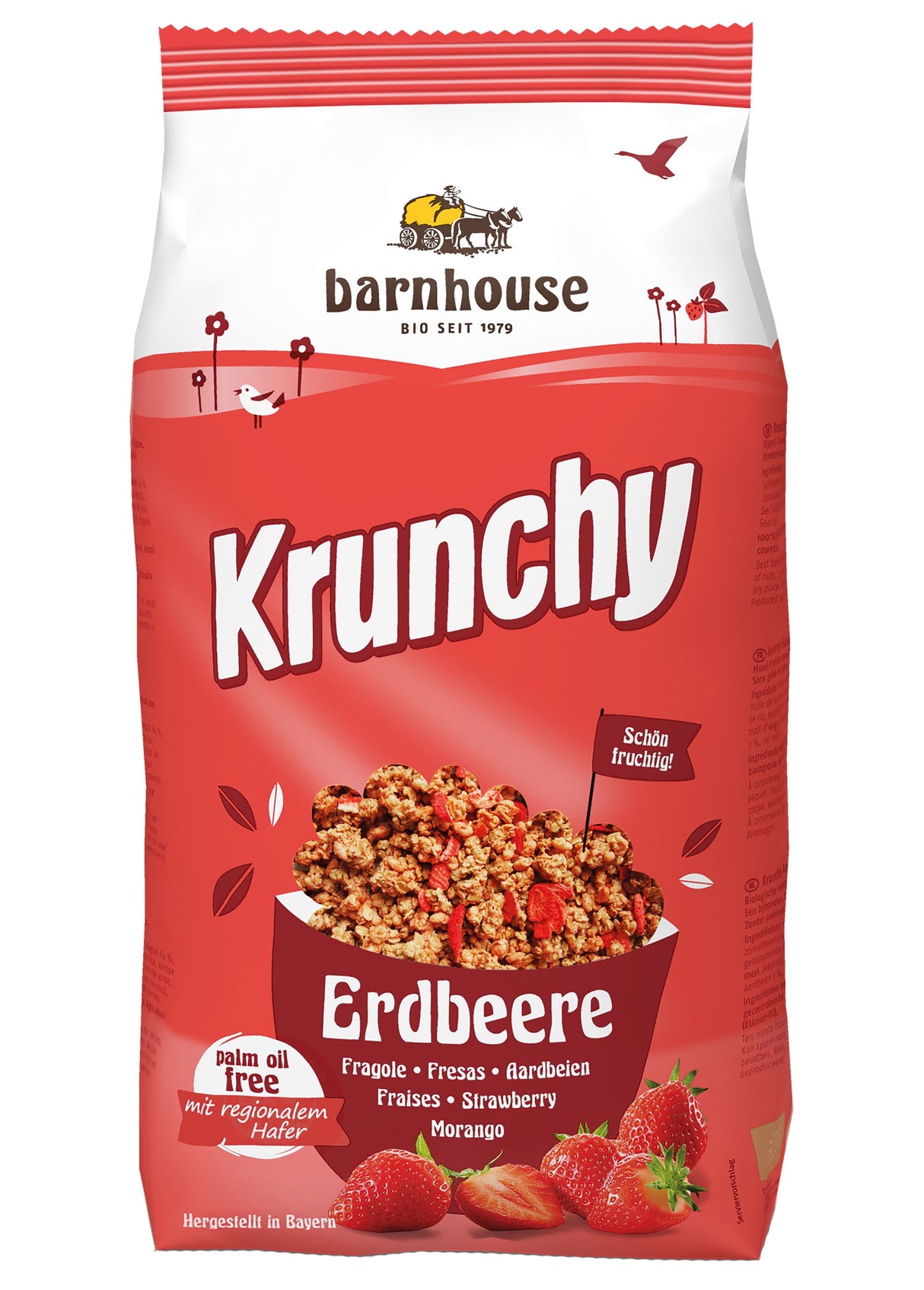 Bio Krunchy Erdbeere, 375 g - All-Bio Naturkost