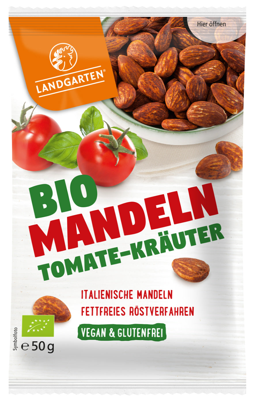 Bio Mandeln Tomate-Kräuter, 50 g - YOGISHOP