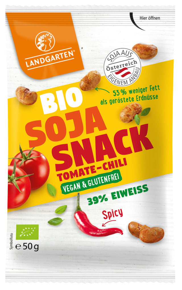 Bio Soja Snack Tomate-Chili, 50 g - YOGISHOP