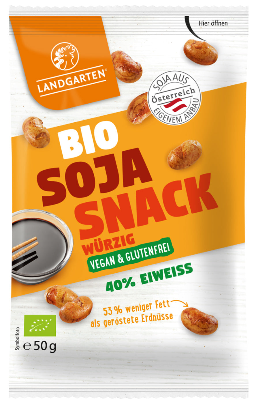 Bio Soja Snack Würzig, 50 g - YOGISHOP