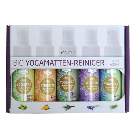 Bio Yogamatten-Reiniger 5 x 50 ml in der Schmuckverpackung - YOGISHOP