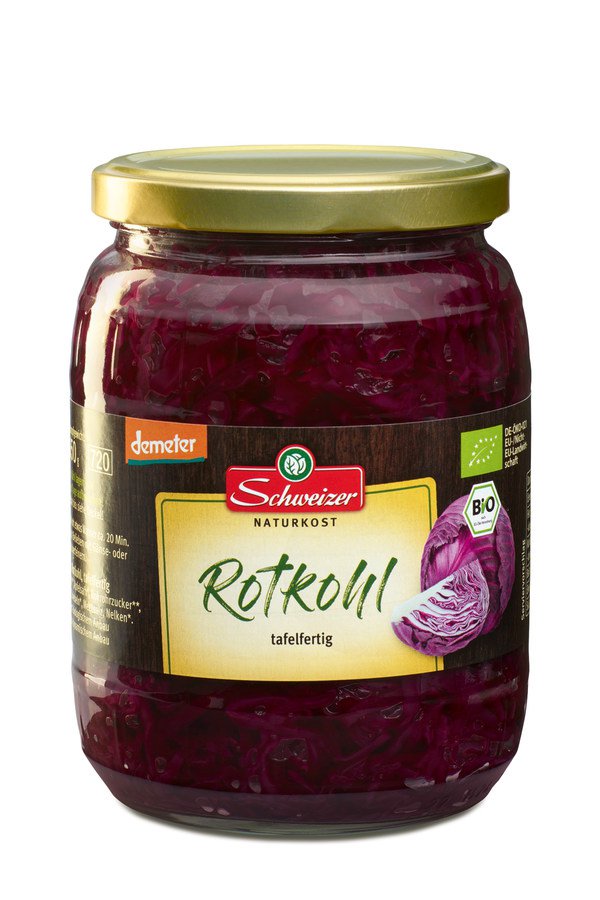 Bio Rotkohl, DEMETER, 680 g - YOGISHOP