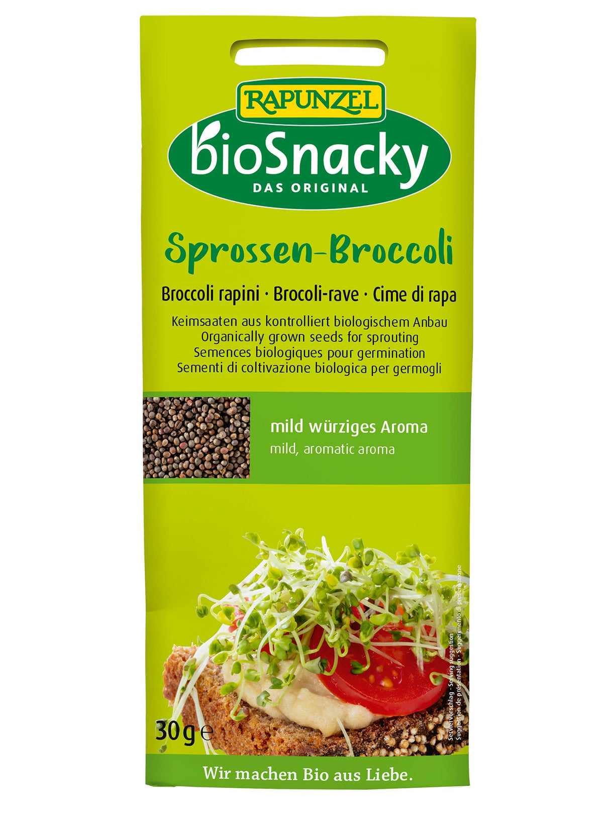 BioSnacky Keimsaat Sprossen-Broccoli, 30 g