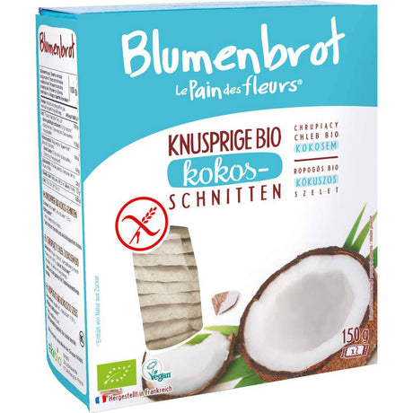 Bio Knusprige Kokos-Schnitten, glutenfrei, 150 g - All-Bio Naturkost