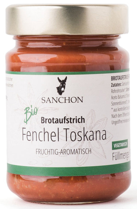 Bio Brotaufstrich Fenchel-Toskana, 190 g - YOGISHOP