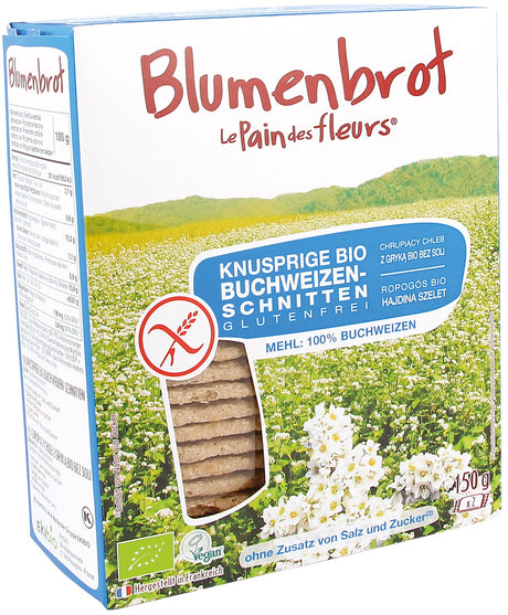 Bio Knusprige Buchweizen-Schnitten, glutenfrei, 150 g - YOGISHOP