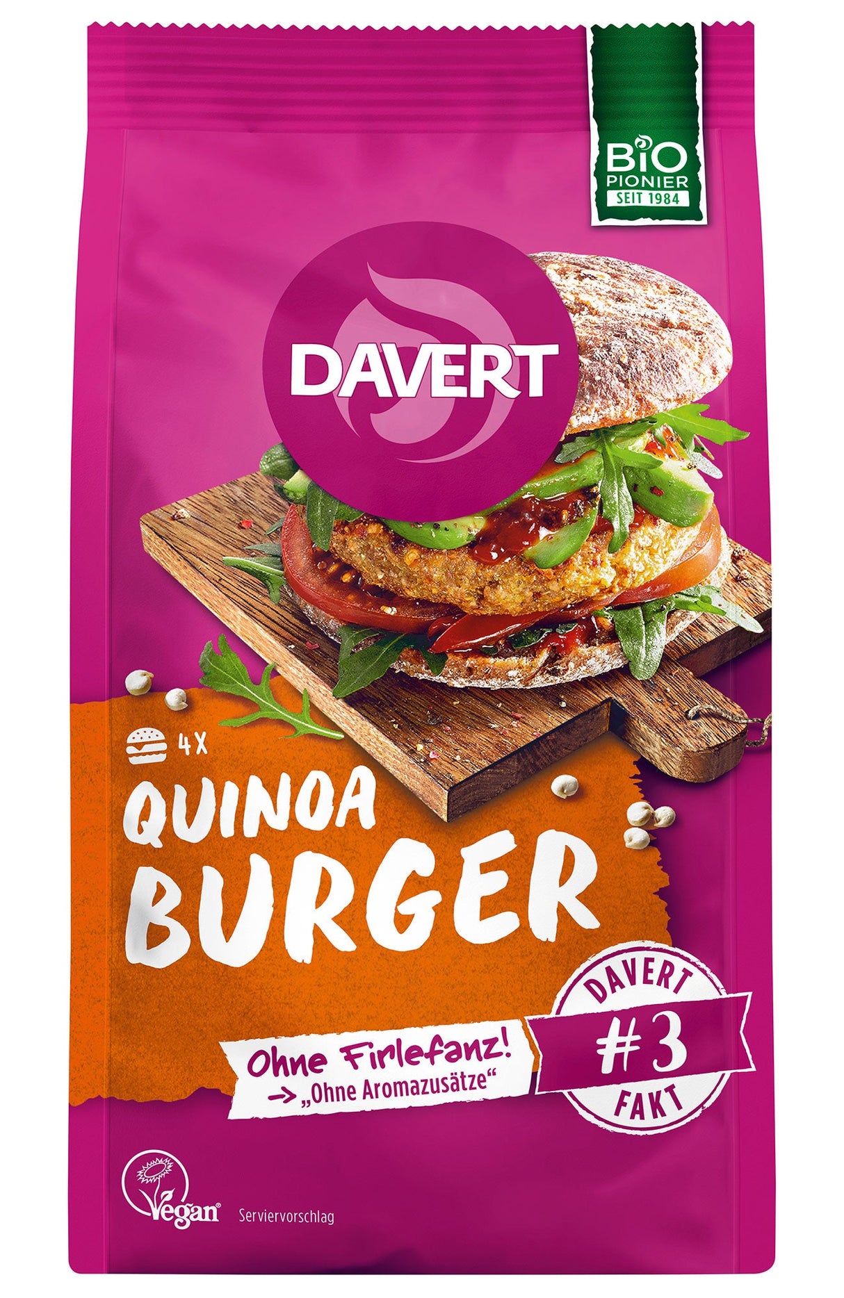 Bio Quinoa Burger, 160 g - All-Bio Naturkost