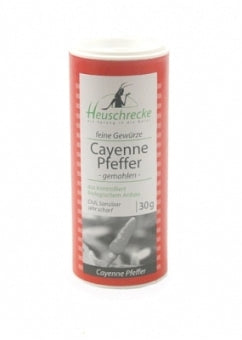 Bio Cayenne Pfeffer (gemahlen), 30 g - YOGISHOP