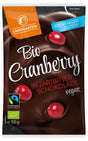 Bio Cranberry in Zartbitter-Schokolade, 50 g - All-Bio Naturkost