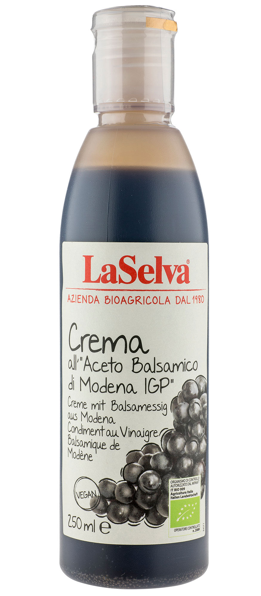 Bio Crema con Aceto Balsamico di Modena IGP, 250 ml - YOGISHOP