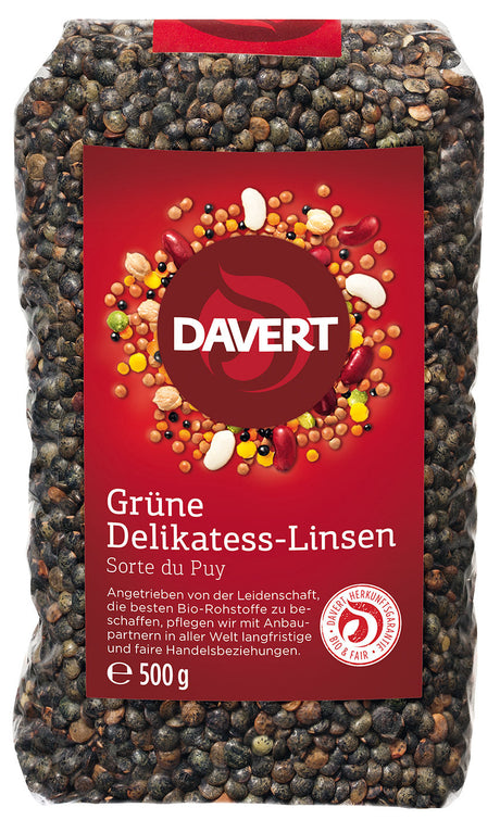 Bio Grüne Delikatess Linsen, 500 g - All-Bio Naturkost