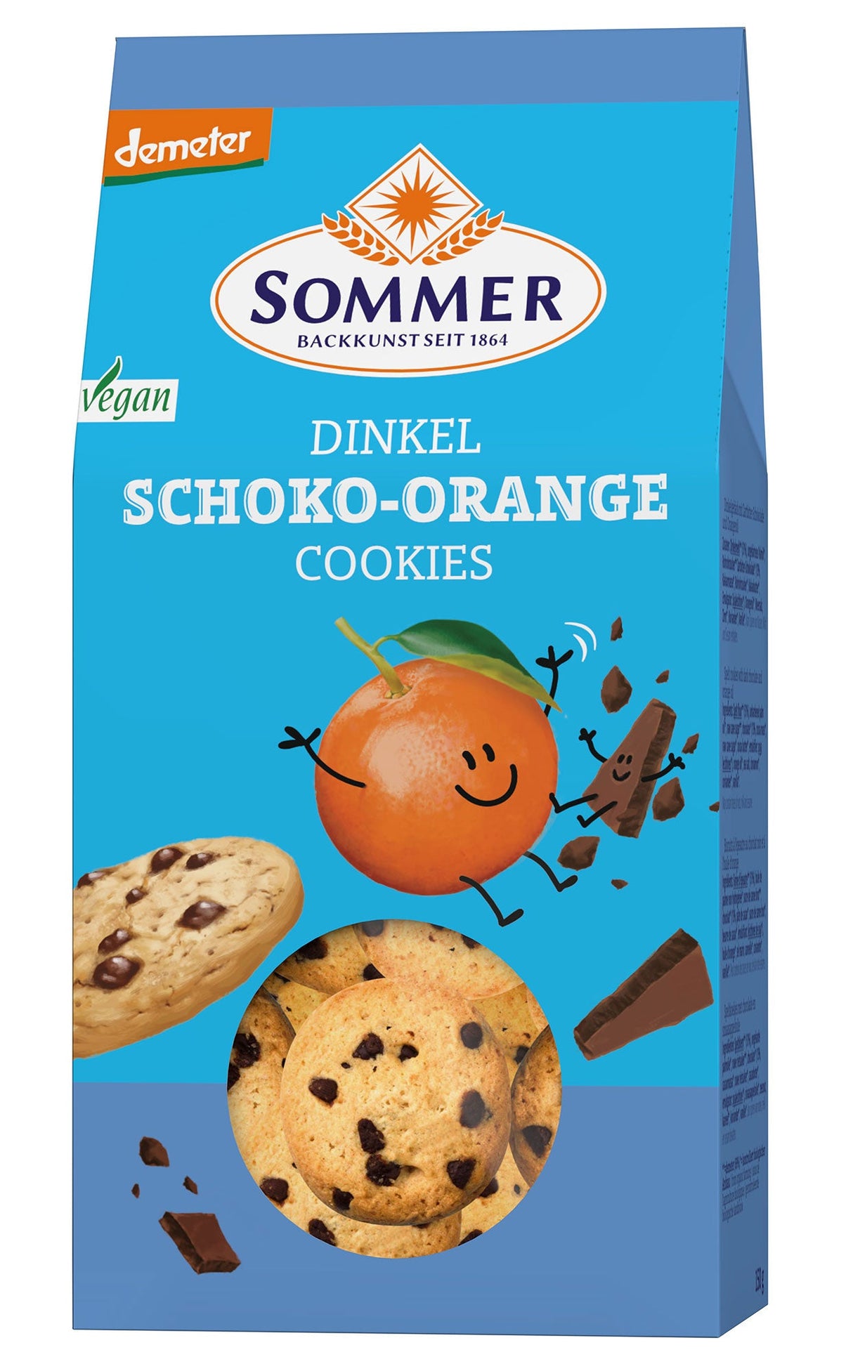 Bio Dinkel Schoko Orange Cookies, 150 g - YOGISHOP