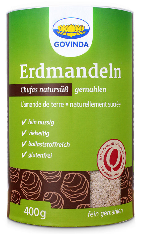 Bio Erdmandeln gemahlen, 400 g - YOGISHOP