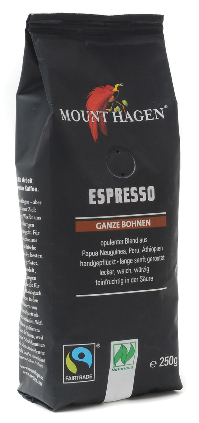 Bio Espresso ganze Bohne, 250 g - YOGISHOP