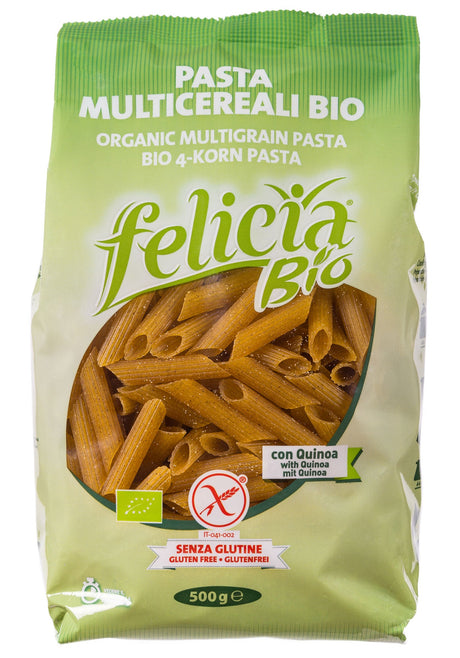 Bio 4-Korn Penne, glutenfrei, 500 g - All-Bio Naturkost