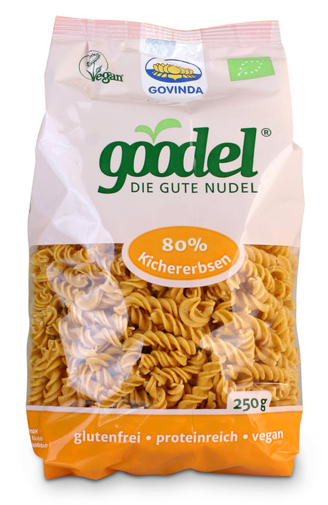 Bio Goodel – „Kichererbse-Leinsaat“ Spirelli, 250 g - All-Bio Naturkost