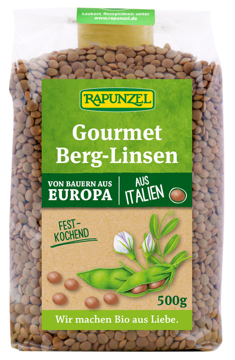 Bio Gourmet Berg-Linsen braun, 500 g - YOGISHOP