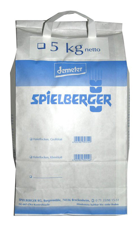 Bio Haferflocken Kleinblatt, 5 kg - YOGISHOP