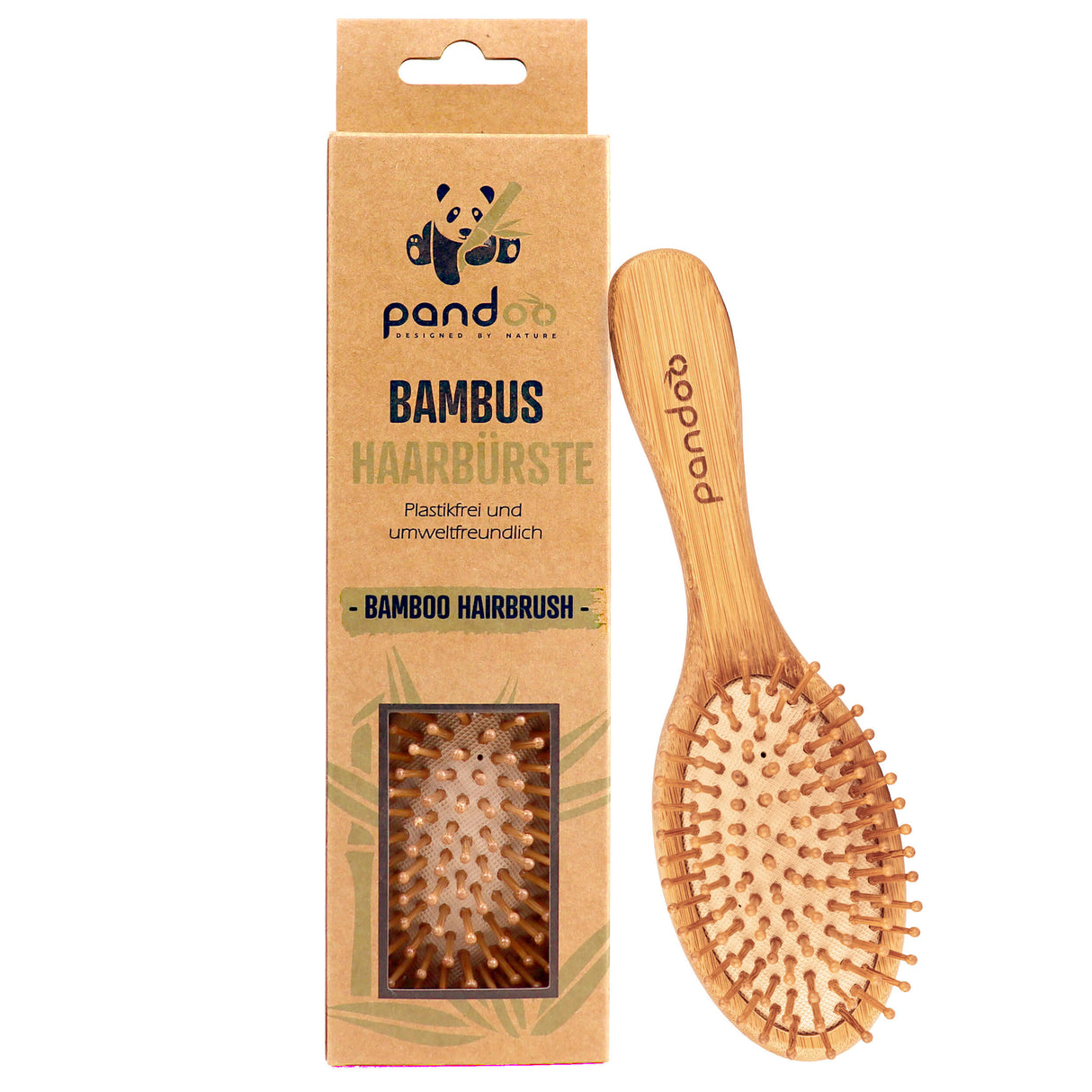 Bambus Haarbürste mit Naturborsten - All-Bio Naturkost