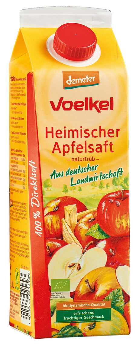 Bio Heimischer Apfelsaft naturtrüb, 1l - YOGISHOP