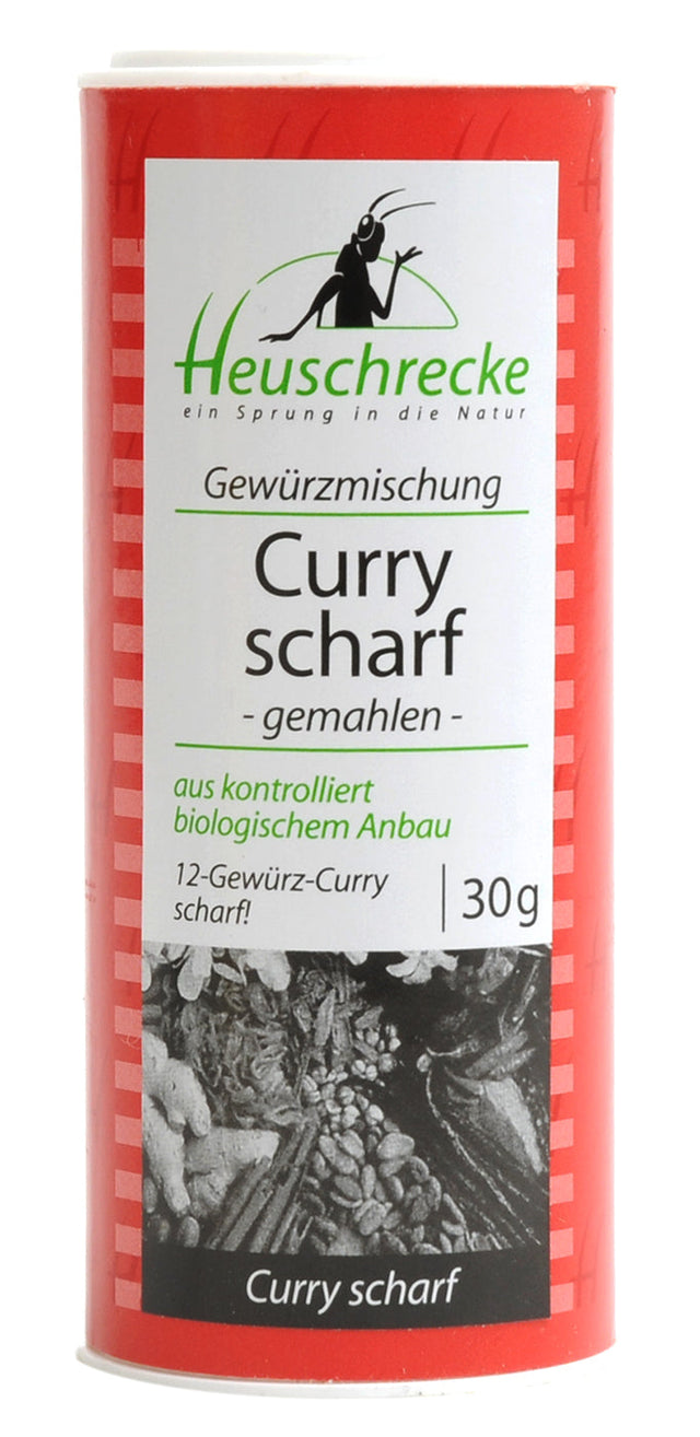 Bio Curry Gewürzmischung scharf (gemahlen), 30 g - All-Bio Naturkost