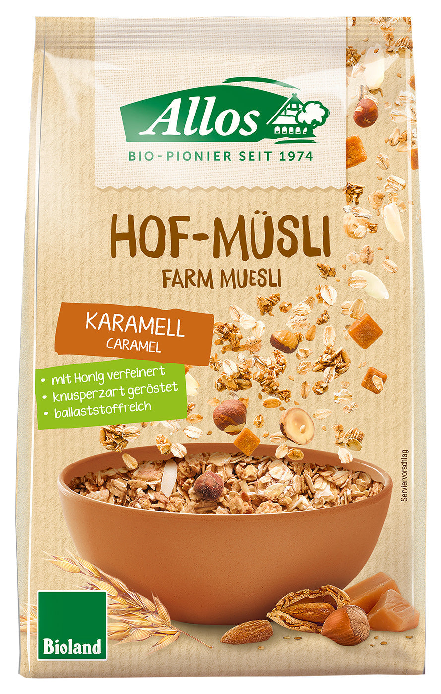 Bio Hof-Müsli Karamell, 375 g - YOGISHOP