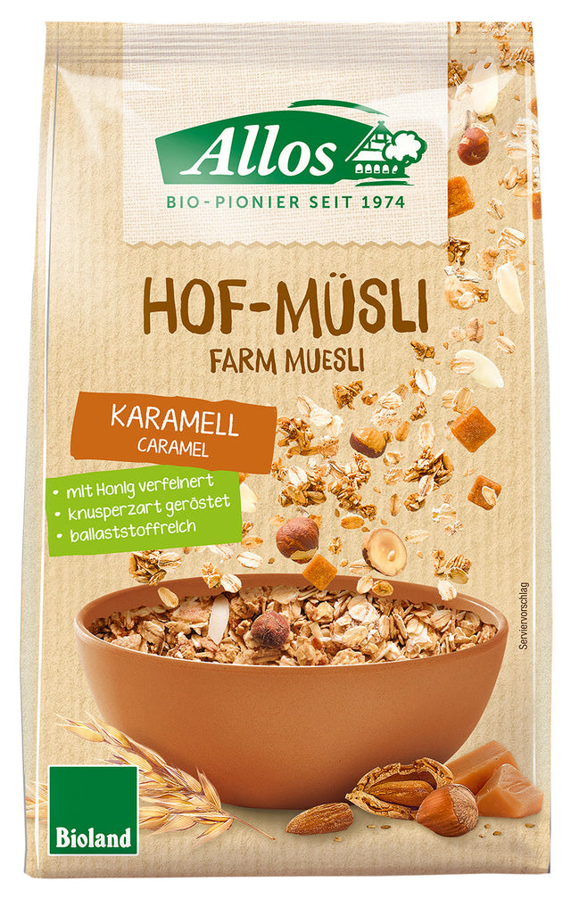 Bio Hof-Müsli Karamell, 375 g - YOGISHOP