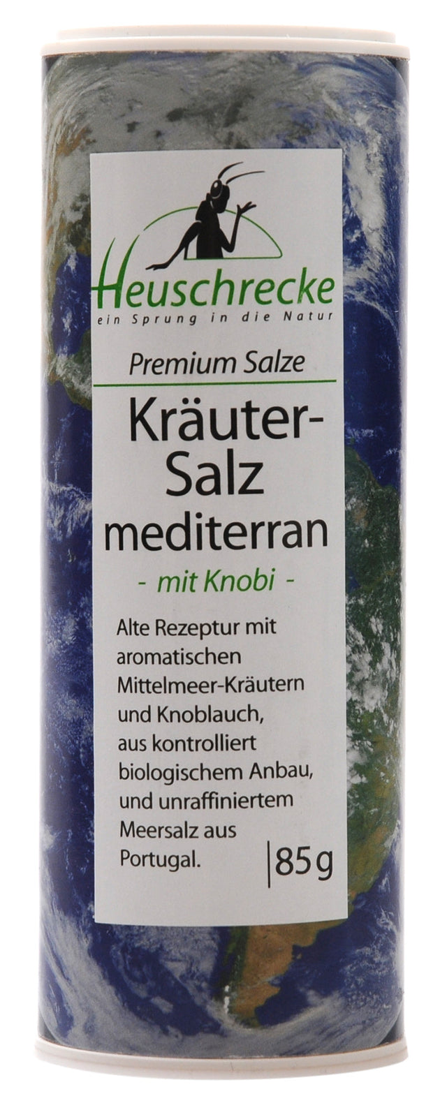 Bio Premium Kräutersalz mediterran, mit Knobi, 85 g - All-Bio Naturkost