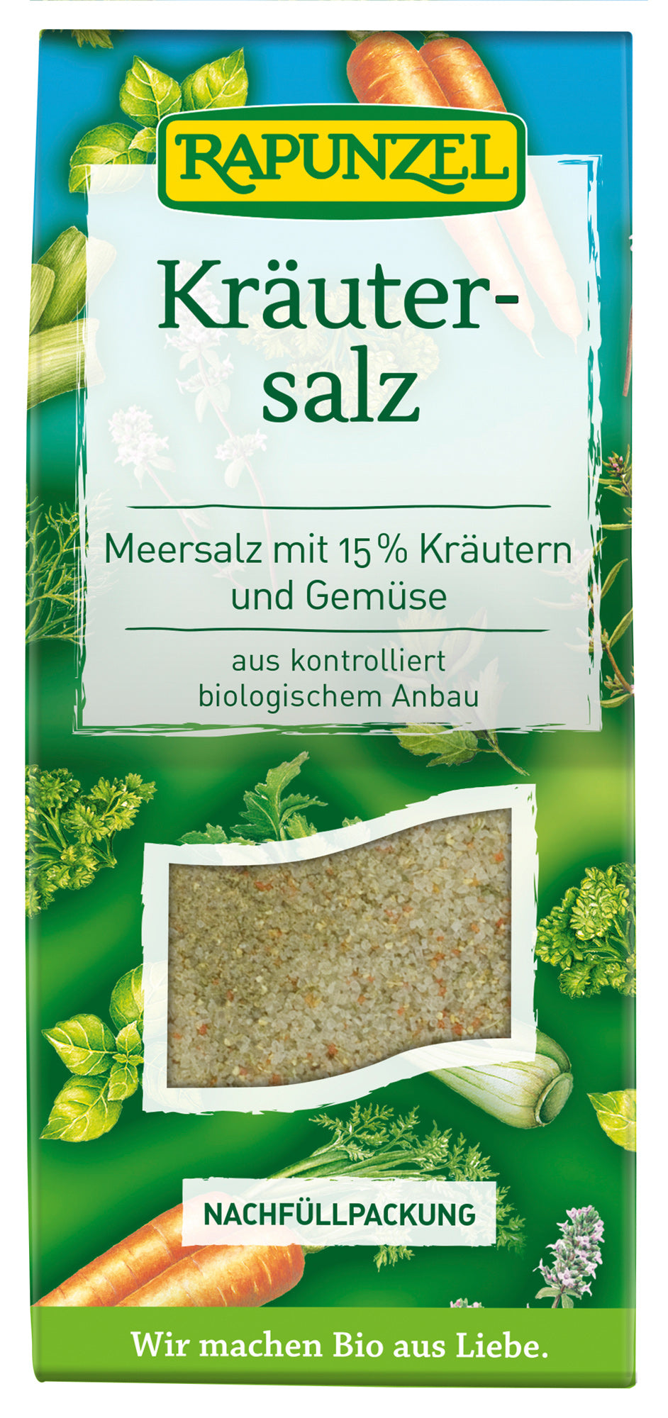 Bio Kräutersalz mit 15% Kräutern & Gemüse, 500 g
