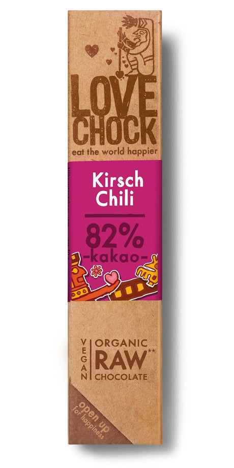 Bio Lovechock Riegel Kirsch-Chili, 40 g