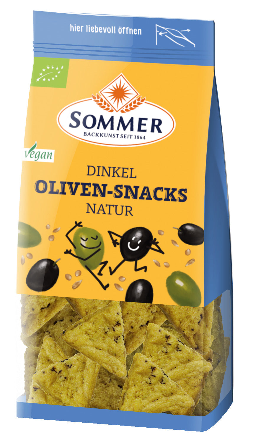 Bio Dinkel Oliven-Snacks natur, 150 g - YOGISHOP