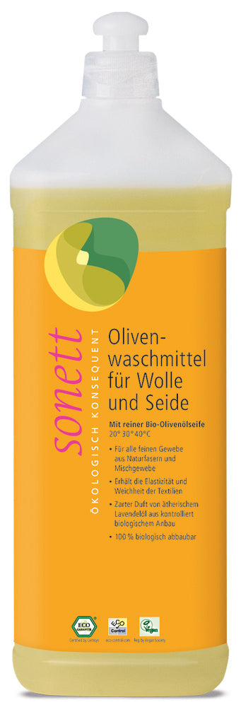 Olivenwaschmittel für Wolle & Seide, 1 l - All-Bio Naturkost