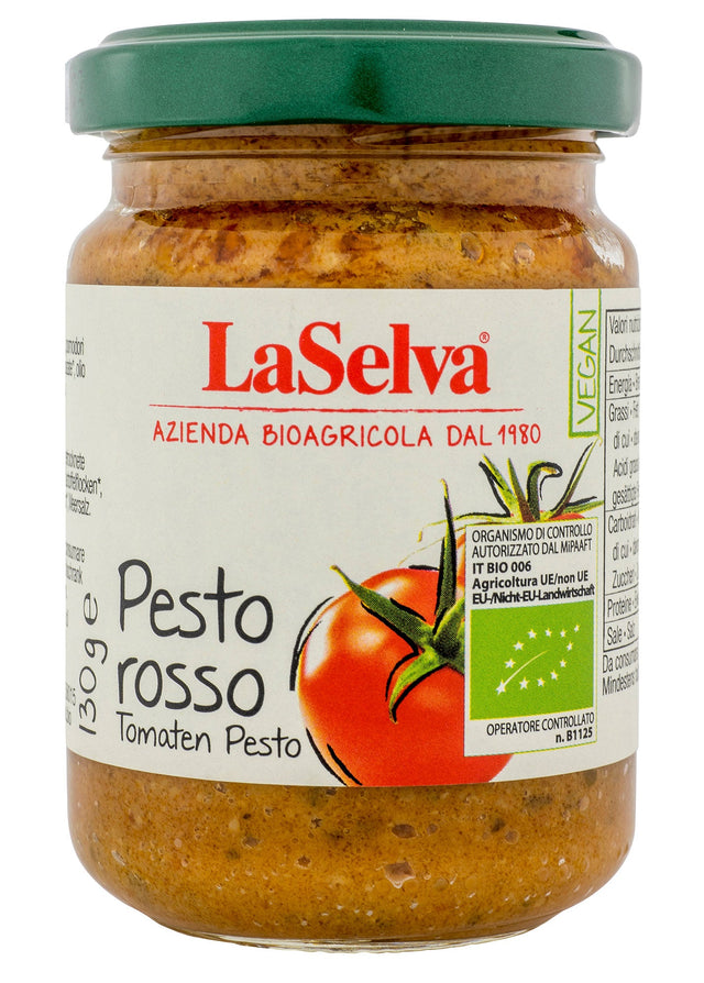 Bio Pesto Rosso, Tomaten Pesto, 130 g - YOGISHOP