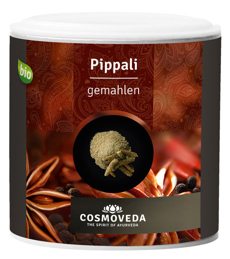 Bio Pippali (langer Pfeffer), gemahlen, 100 g - YOGISHOP