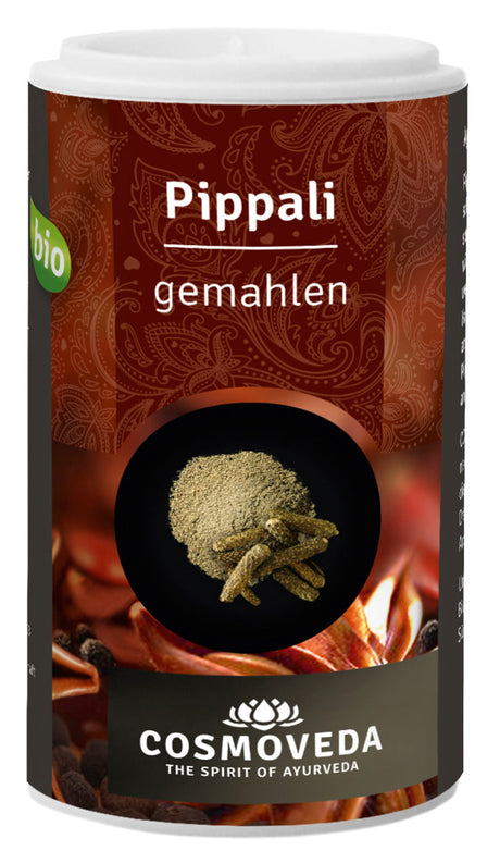 Bio Pippali (langer Pfeffer), gemahlen, 35 g - YOGISHOP