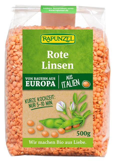 Bio Rote Linsen, 500 g - YOGISHOP