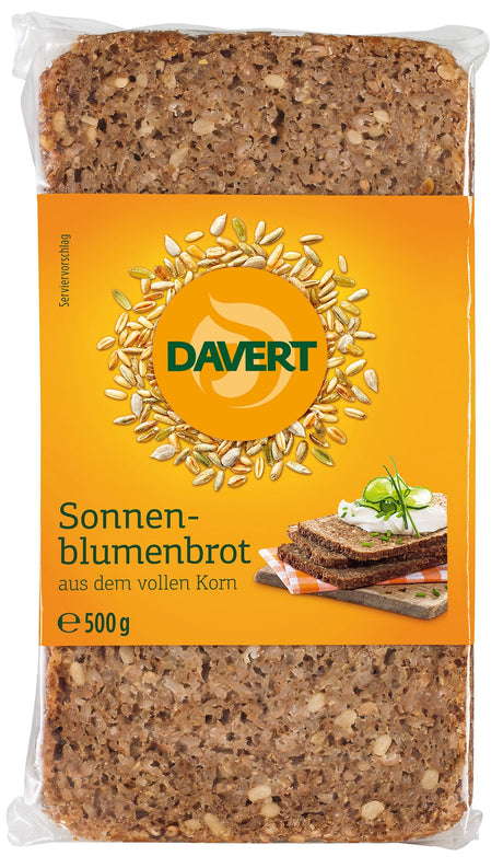 Bio Sonnenblumenbrot aus dem vollen Korn, 500 g - YOGISHOP