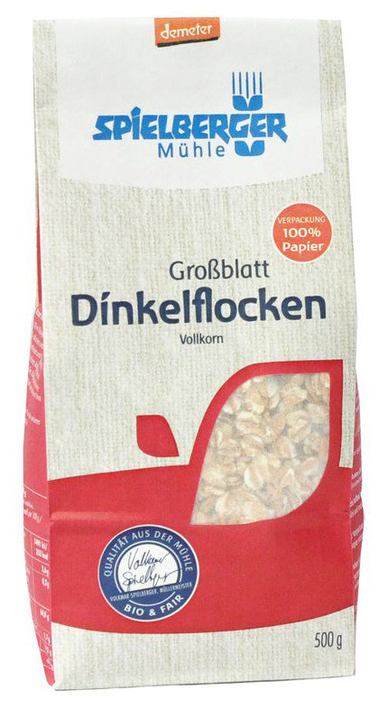 Bio Dinkelflocken grob, 500 g - YOGISHOP