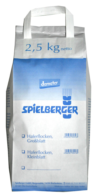 Bio Haferflocken Großblatt, 2,5 kg - All-Bio Naturkost