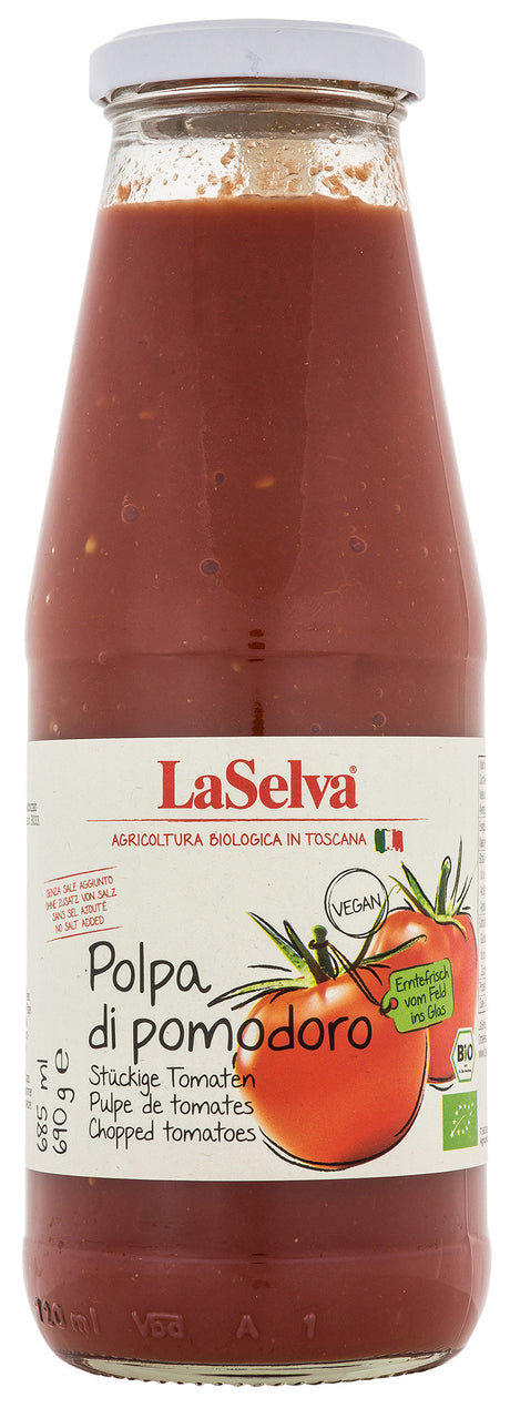Bio Polpa di pomodoro, stückige Tomaten, 690 g
