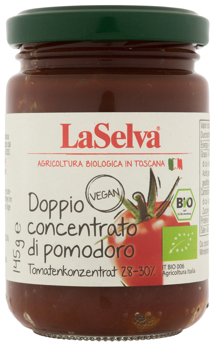 Bio Doppio concentrato di pomodoro, Tomtatenkonzentrat doppelt konzentriert, 145 g