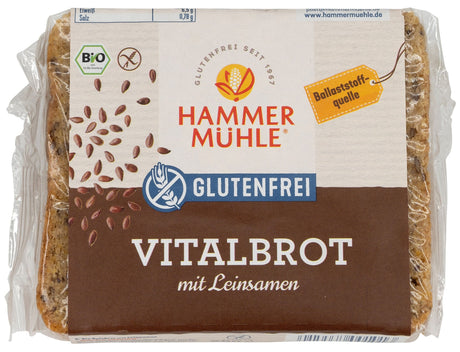 Bio Vitalbrot mit Leinsamen, glutenfrei, 250 g - All-Bio Naturkost